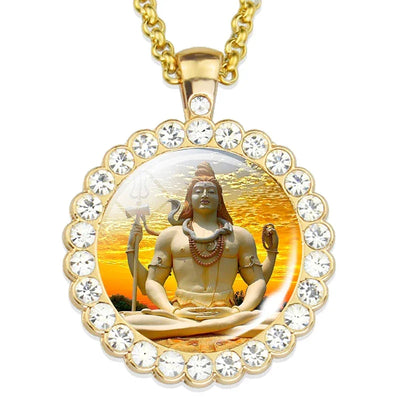 Lord Shiva Necklaces Shiva Nataraja Buddhist Jewelry Hinduism Lakshmi Pendant Amulet Necklace