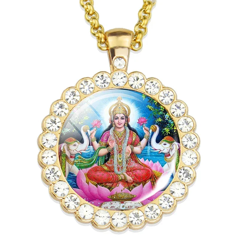 Lord Shiva Necklaces Shiva Nataraja Buddhist Jewelry Hinduism Lakshmi Pendant Amulet Necklace