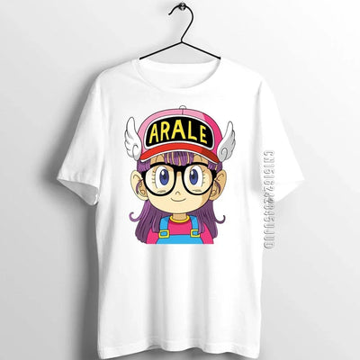 Men's T Shirt Arale Designer Anime Artwork Print Girl's Male Cotton Graphic T-shirts Adult Summer Clothes