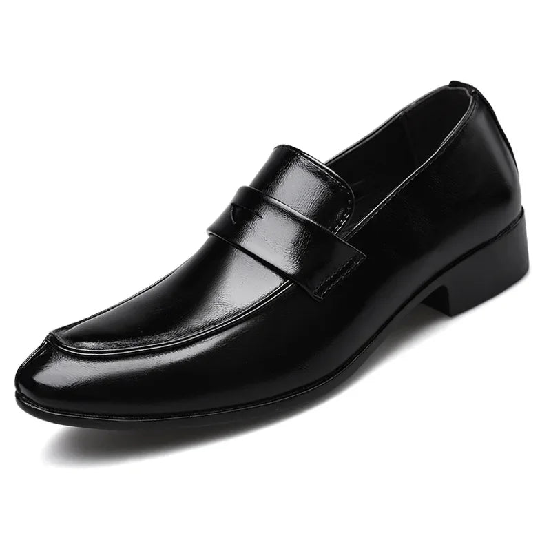 Handmade Leather Men Dress Shoes Fashion Party And Wedding Men'S Loafers Casual Shoes Men Driving Shoes