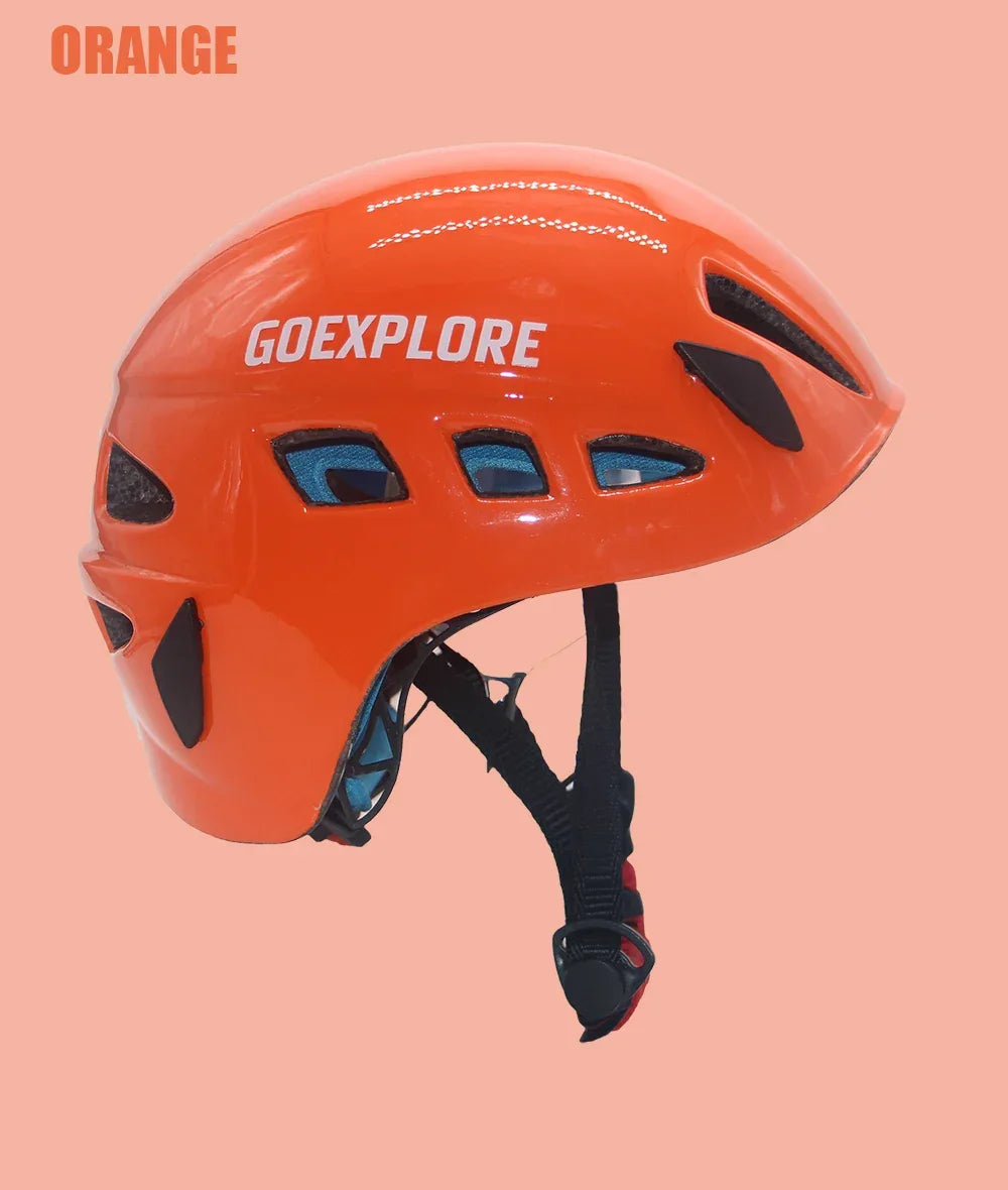 Goexplore Rock climbing Helmet Downhill Riding Mountaineering Tunnel Cable Drop Rescue Outdoor Equipment Sport Safety Helmet