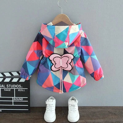 Baby Girls Cute Rabbit Hooded Casual Zipper Jacket| Spring |Autumn |Christmas |Outerwear Coat 1 2 3 4 5 6 Years |Kids Clothes