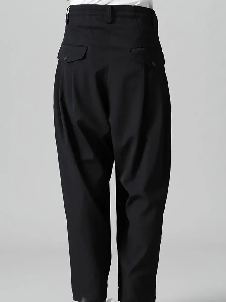 Men's Wide-Leg Pants Spring And Autumn New Yamamoto Style Fashion Trend Youth Leisure Loose Large Size Pants