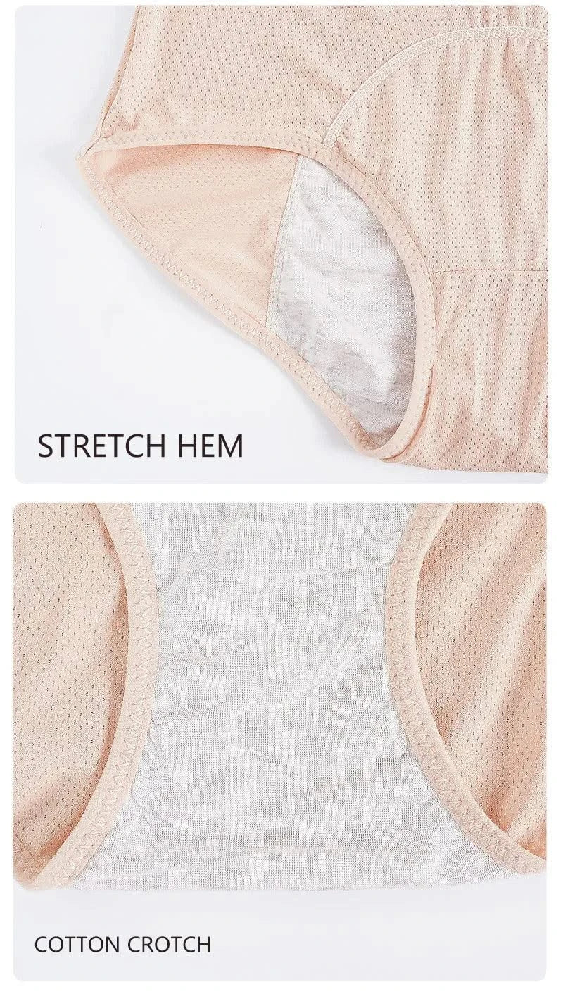 3pcs/Set Leak Proof Menstrual Panties Women Period Underwear Sexy Pants Physiological Underwear Plus Size Waterproof Briefs