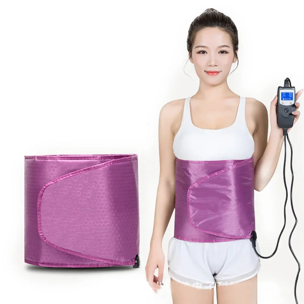 Far Infrared Heating Slimming Belt Waist Protection Warm Uterut Sauna Fat Burner Weight Loss for Women & Men EU US Plug