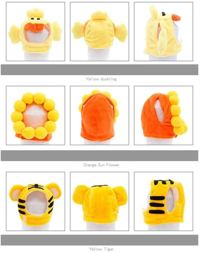 Animal Decorate Pet Cat Hat Multi Sizes Designer Soft Cotton Dogs Accessories Head Wear Adjustable Lovely Winter Kitten Caps