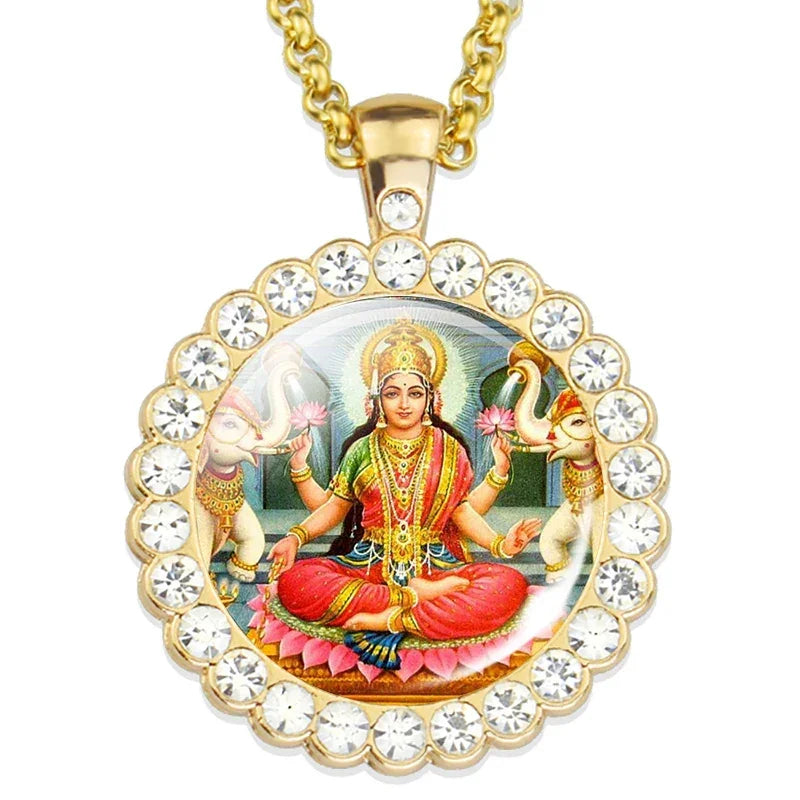 Lord Shiva Necklaces Shiva Nataraja Buddhist Jewelry Hinduism Lakshmi Pendant Amulet Necklace