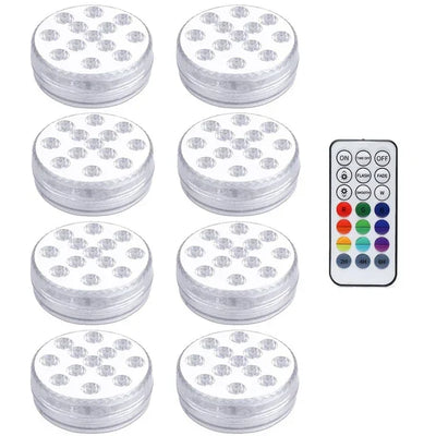13 LEDs Magnetic Submersible LED Light Waterproof Underwater Light USB Rechargeable Swimming Pool Night Lamp With Suction Cups