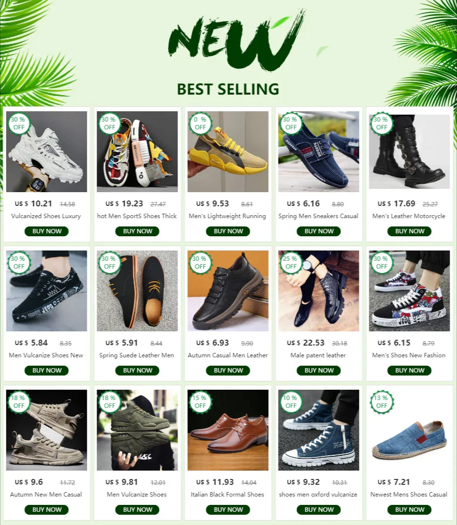 Handmade Leather Men Dress Shoes Fashion Party And Wedding Men'S Loafers Casual Shoes Men Driving Shoes