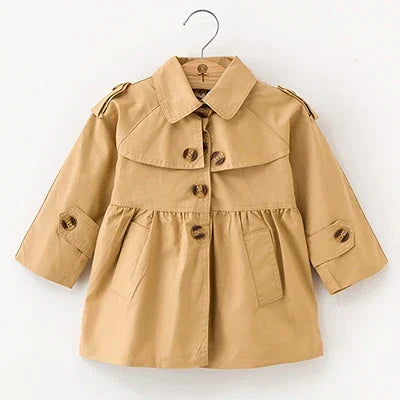 2021 Spring Autumn Girls Windbreaker Coat Jackets Baby Kids Flower Embroidery Hooded Outwear For Baby Kids Coats Jacket Clothing