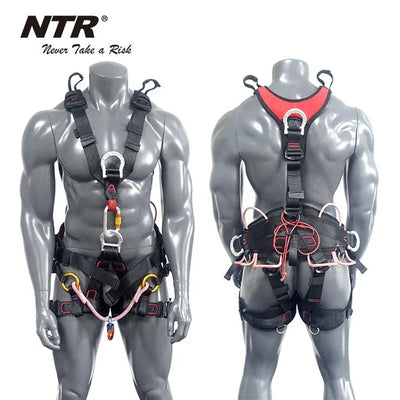 Full Body Mountaineering Safety Belt Professional Rock Climbing Harness Aerial Work Protection Survival Equipment