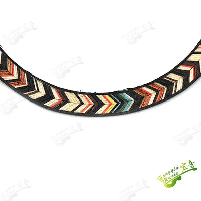 Ukulele Small Four-string Guitar Sound Hole Circle Rosewood Maple Abalone Color Shell Mosaic Caliber Pattern Ukulele Accessories