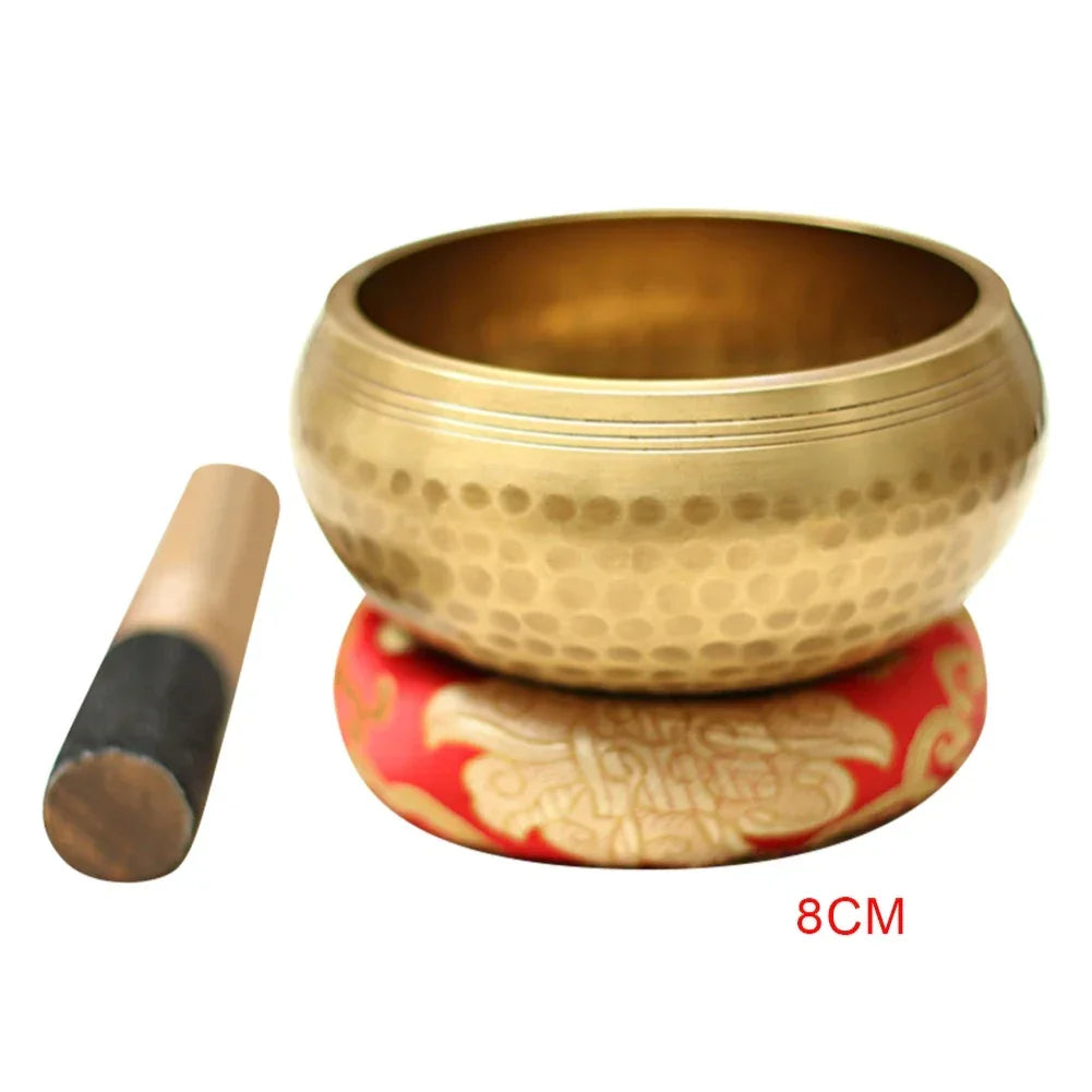 Buddhism Singing Bowls Handmade Wall Decorative Dishes Copper Tibetan Bowl for Meditation Yoga Buddhism Gifts Home Decor Crafts