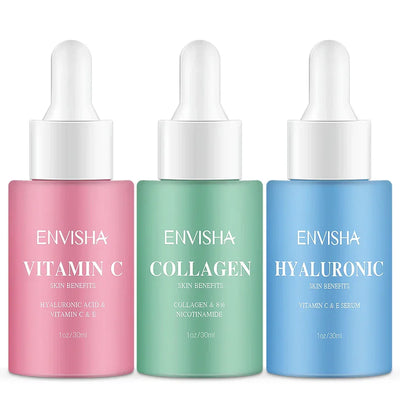 Skin Care Set Facial Serum Collagen Hyaluronic Acid Vitamin Anti-aging Wrinkle Whitening Moisturizing Remove Acne Face Essence