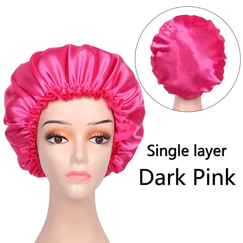 Satin Bonnet Silk Bonnet Hair Bonnet For Sleeping Satin Bonnet For Natural Hair Bonnets For Women Silk Bonnet For Natural Hair