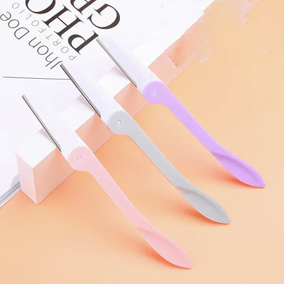 3Pcs/Set Women's Razors Makeup Facial Eyebrow Lip Razor Hair Remover Sharp Stainless Steel Cutting Knife Safety Razor