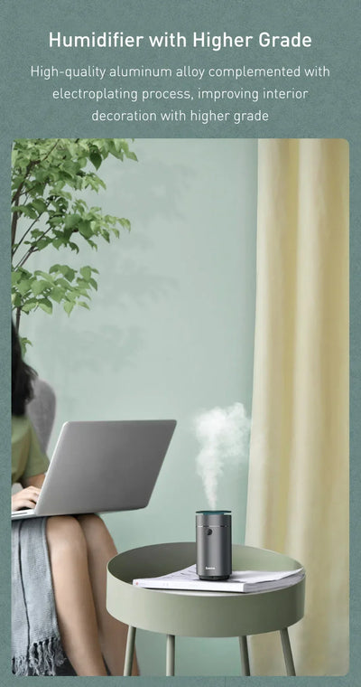 Baseus Car Diffuser Humidifier Auto Air Purifier Aromo Air Freshener with LED Light For Car Aroma Aromatherapy Diffuser