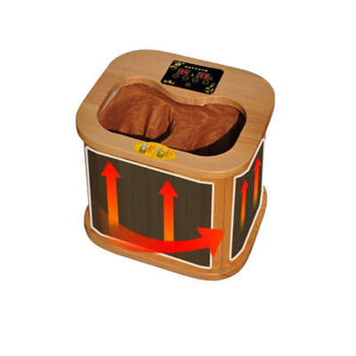 Far Infrared Foot Sauna Spectrum Therapy Barrel Full Automatic Massage Heating Cabin Canadian Hemlock Wood