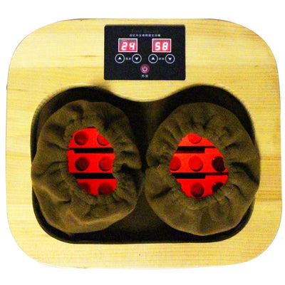 Far Infrared Foot Sauna Spectrum Therapy Barrel Full Automatic Massage Heating Cabin Canadian Hemlock Wood