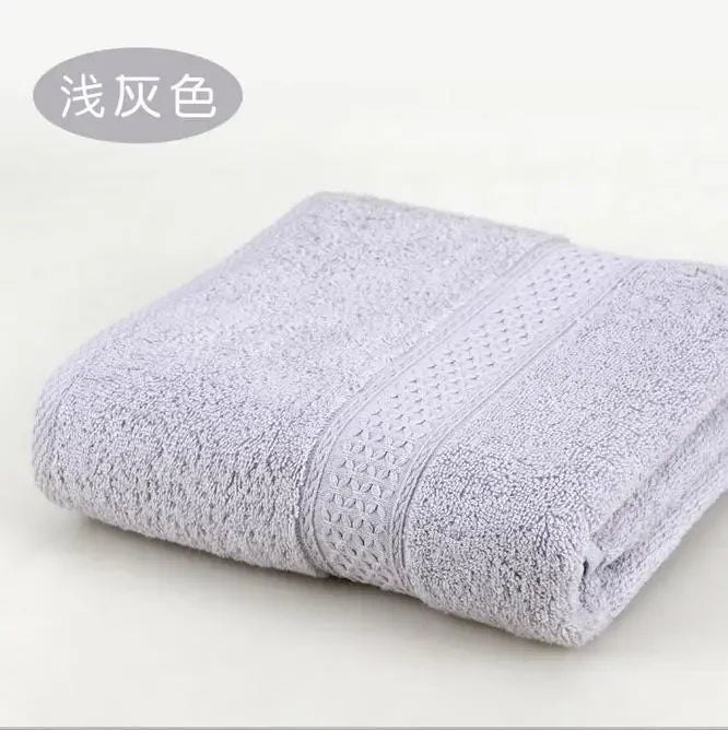 Large Bath Towels for Adults, 100% Cotton, Solid Terry, Beach Towel, Absorbent Yoga Shower Towels Bathroom, Wholesale, 70*140cm