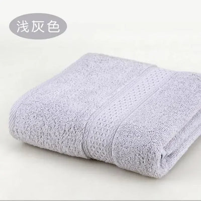 Large Bath Towels for Adults, 100% Cotton, Solid Terry, Beach Towel, Absorbent Yoga Shower Towels Bathroom, Wholesale, 70*140cm