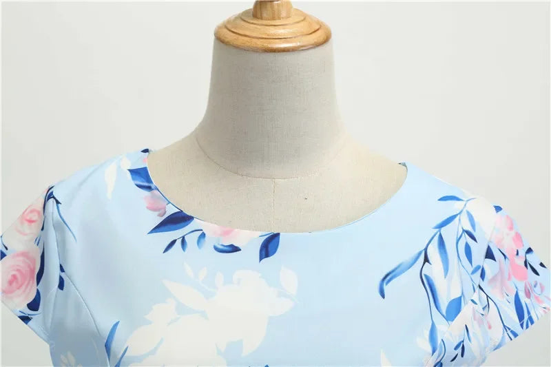 Women Summer Dresses Robe Vintage 50s 60s Big Swing Party Rockabilly Dress White Polka Dot Vestidos