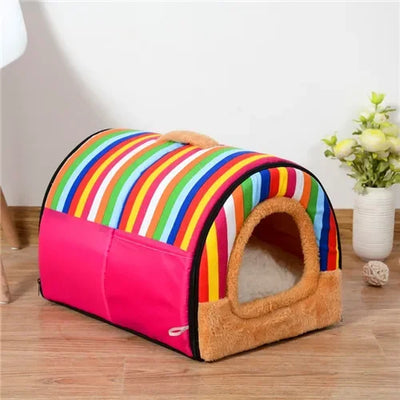 Sofa For Dog Bed Cat Puppy Rabbit Pet Foldable Warm Soft Warm Pet Kennel Sofa Sleeping Bag House Puppy Cave Bed