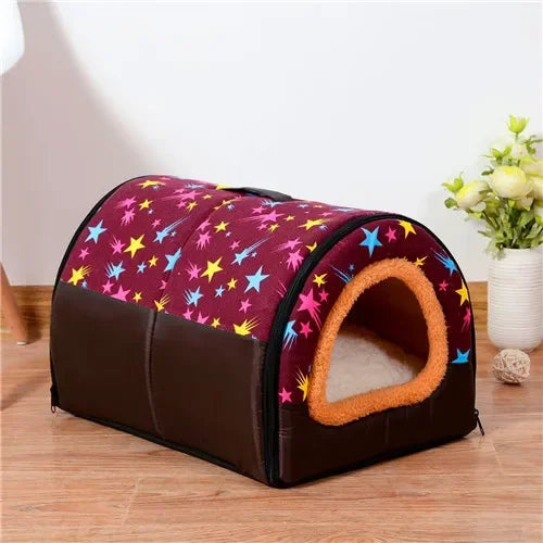 Sofa For Dog Bed Cat Puppy Rabbit Pet Foldable Warm Soft Warm Pet Kennel Sofa Sleeping Bag House Puppy Cave Bed