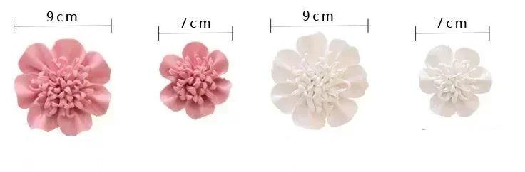 Home decor ceramic flower 3d wall decoration craft living room bedroom tv background hanging beauty flying pigs