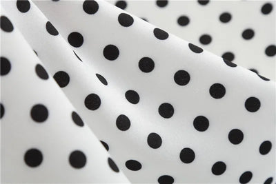Women Summer Dresses Robe Vintage 50s 60s Big Swing Party Rockabilly Dress White Polka Dot Vestidos