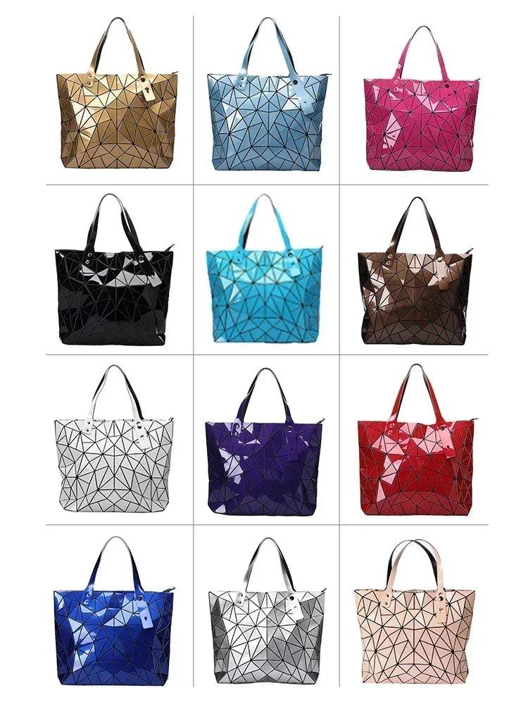 New luxury handbags women bags designer beach large tote hologram shoulder bag sac a main geometric bag bolsa feminina