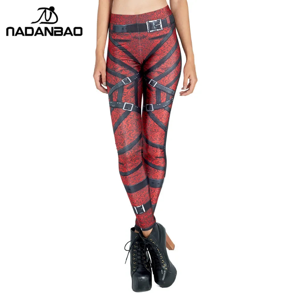 Women Leggings ROBOT Comic Cartoon Printed