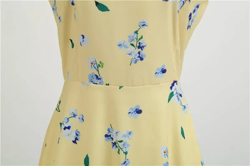 Women Summer Dresses Robe Vintage 50s 60s Big Swing Party Rockabilly Dress White Polka Dot Vestidos