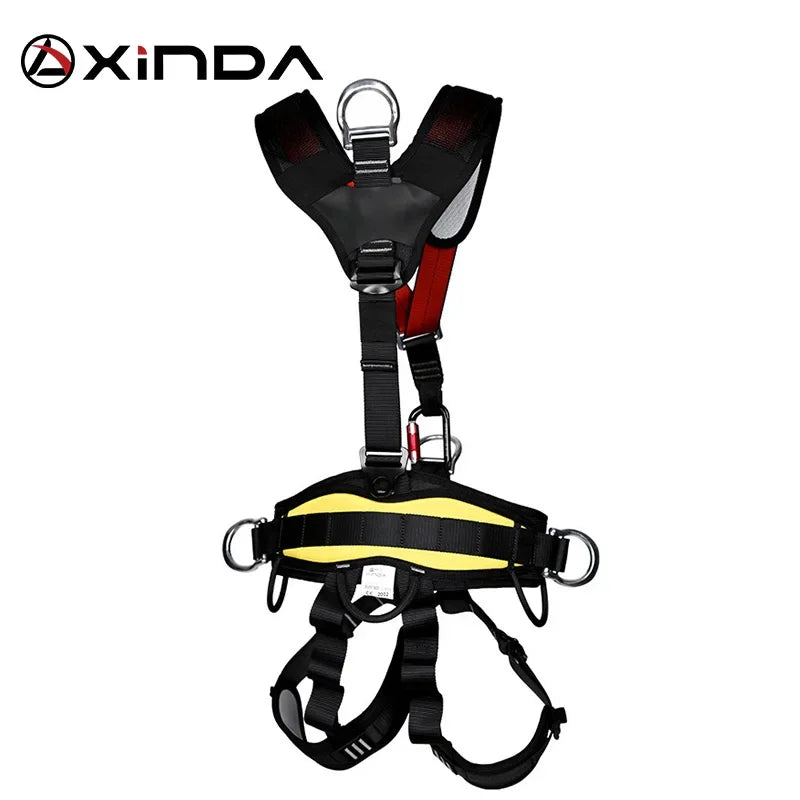 Full Body Five-point Safety Belt Rope High Altitude Work Safety Harness Outdoor Climbing Training Construction Protect Equipment
