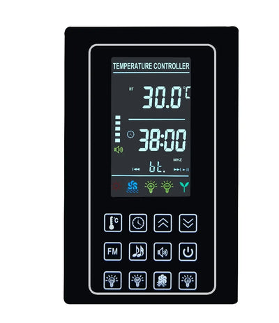 4.5KW 30A Infrared Heater Sauna Thermostat for Sauna Accessories Music Bluetooth Controller Lamp, Fan, AUX Switch
