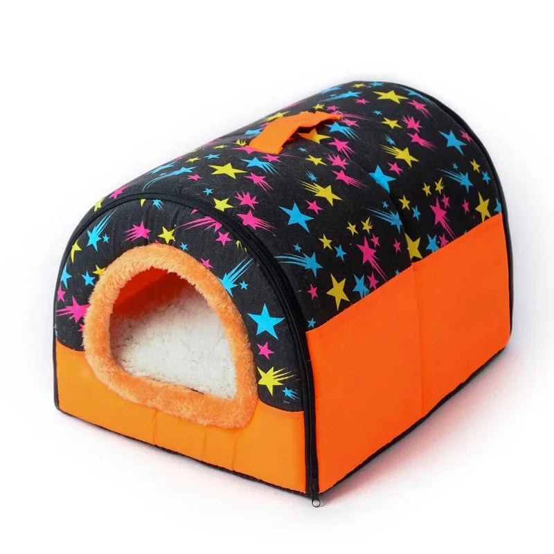 Sofa For Dog Bed Cat Puppy Rabbit Pet Foldable Warm Soft Warm Pet Kennel Sofa Sleeping Bag House Puppy Cave Bed