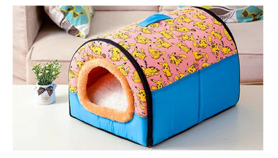 Sofa For Dog Bed Cat Puppy Rabbit Pet Foldable Warm Soft Warm Pet Kennel Sofa Sleeping Bag House Puppy Cave Bed