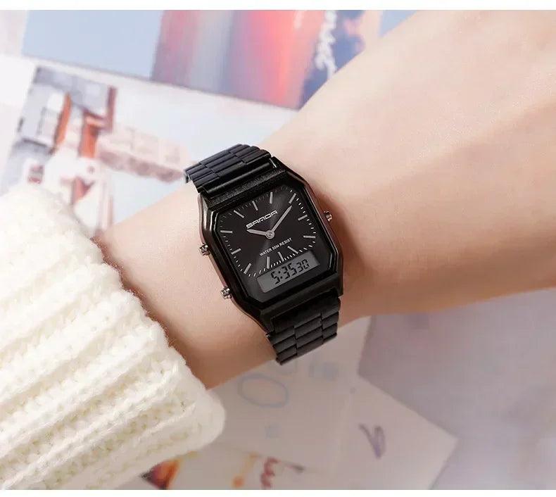 Luxury sports watches for women white ladies quartz digital waterproof wristwatches female clocks electronic relogio