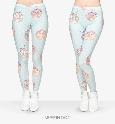 3D Printed Fashion Women Leggings Space Galaxy