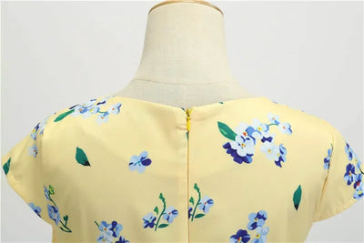 Women Summer Dresses Robe Vintage 50s 60s Big Swing Party Rockabilly Dress White Polka Dot Vestidos