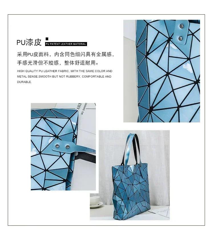 New luxury handbags women bags designer beach large tote hologram shoulder bag sac a main geometric bag bolsa feminina