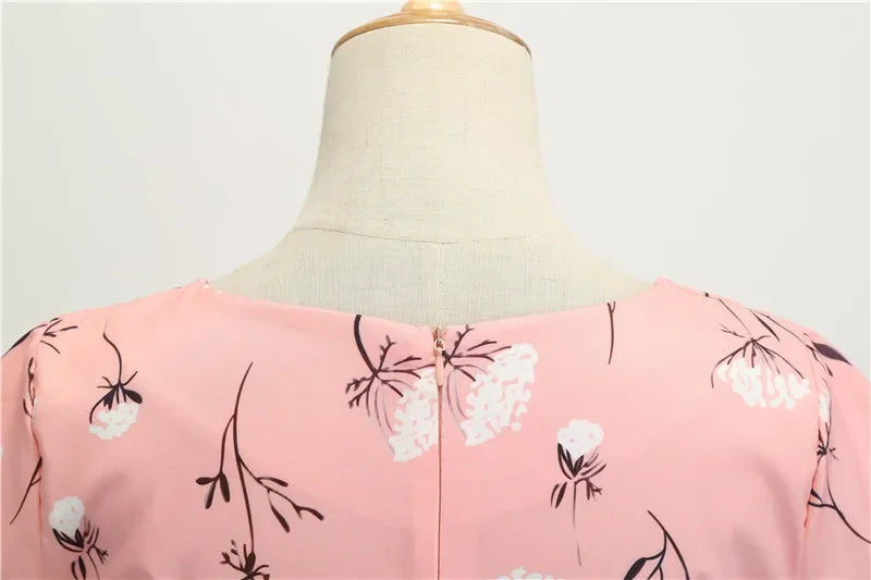 Women Summer Dresses Robe Vintage 50s 60s Big Swing Party Rockabilly Dress White Polka Dot Vestidos