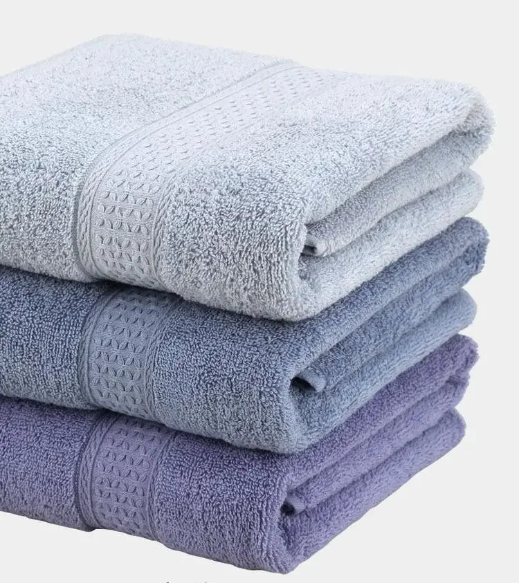 Large Bath Towels for Adults, 100% Cotton, Solid Terry, Beach Towel, Absorbent Yoga Shower Towels Bathroom, Wholesale, 70*140cm