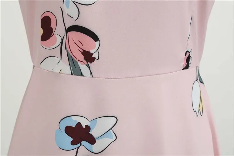 Women Summer Dresses Robe Vintage 50s 60s Big Swing Party Rockabilly Dress White Polka Dot Vestidos