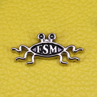 Flying Spaghetti  enamel pin FSM brooch Pastafarian god badge funny Atheist pins religious thought brooches food jewelry