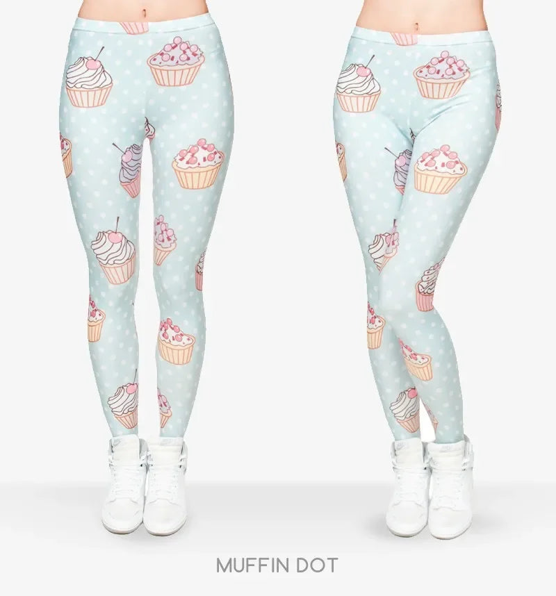 3D Printed Fashion Women Leggings Space Galaxy