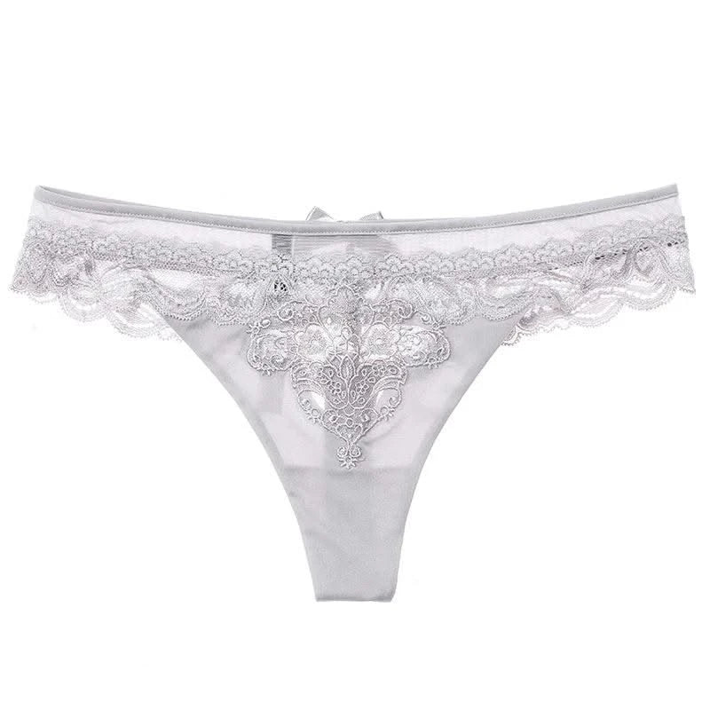 Sexy Women's Thongs Temptation Soft Underwear Lace Hollow Out Transparent Seamless Panties Ladies Female Mid Waist lingerie