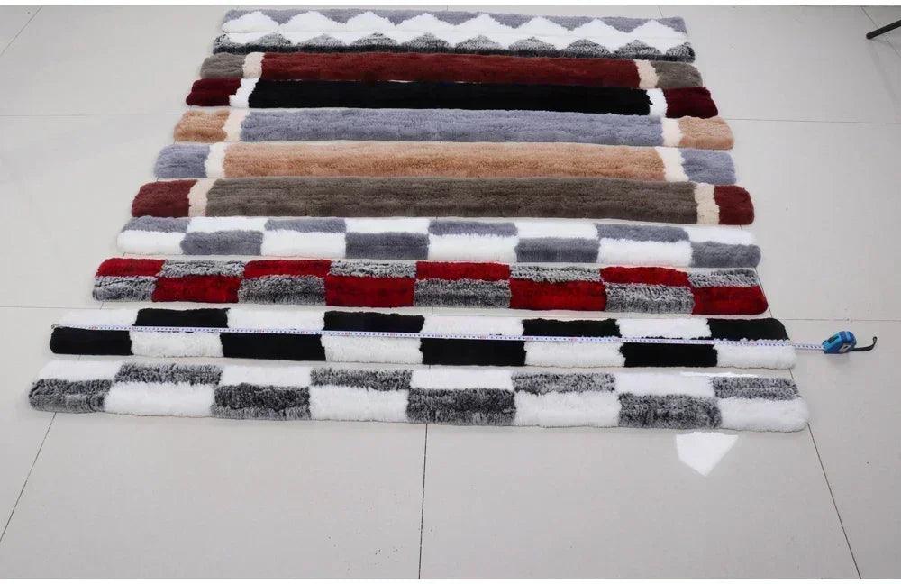 100% natural rabbit fur scarves long style women winter