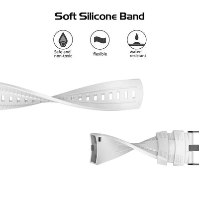 24mm Width Silicone Watch Strap for SUUNTO 9 Baro 24mm Bands Sport Silicone Watchband Replacement for SUUNTO 9 Smartwatches Band