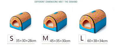 Sofa For Dog Bed Cat Puppy Rabbit Pet Foldable Warm Soft Warm Pet Kennel Sofa Sleeping Bag House Puppy Cave Bed